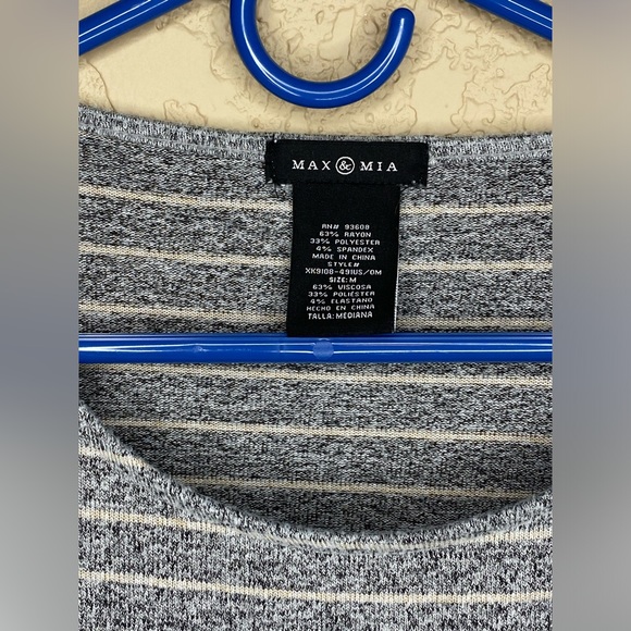 Max & Mia striped long sleeve size medium - Picture 2 of 4